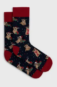 Ponožky John Frank pánske, tmavomodrá farba #185923