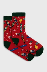 JOHN FRANK dámske ponožky Barva: Červená, Velikost: UNI #1514612