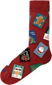 JOHN FRANK dámske ponožky Barva: Červená, Velikost: UNI #1514571