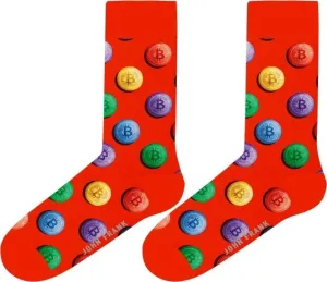 JOHN FRANK pánske ponožky Barva: Červená, Velikost: UNI #1522374