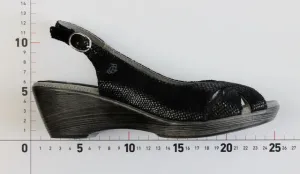 John Garfield sandále IS752078060 Čierna - 36