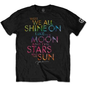 John Lennon Tričko Shine On Unisex Black 2XL