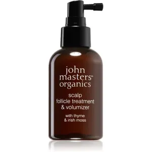 John Masters Organics Thyme & Irish Moss Scalp Follicle Treatment & Volumizer bezoplachová starostlivosť pre stimuláciu a ukľudnenie vlasovej pokožky