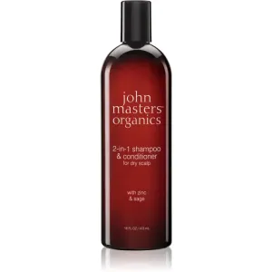 John Masters Organics Scalp 2 in 1 Shampoo with Zinc & Sage šampón a kondicionér 2 v1 473 ml