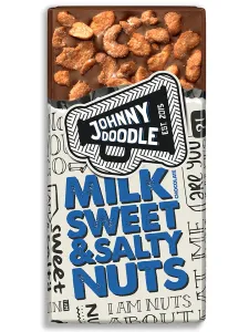 Johny Doodle Mliečna čokoláda, sladké a slané orechy 150 g #1555585