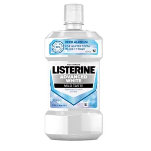 Listerine Advanced White Mild Taste ústna voda s bieliacim účinkom 500 ml #67841