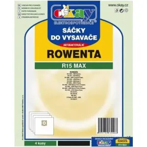 Vrecká do vysávača Rowenta R15MAX, antibakteriálne, 4ks