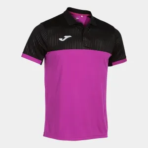 MONTREAL SHORT SLEEVE POLO FLUOR PINK BLACK XS
