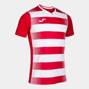 EUROPA V SHORT SLEEVE T-SHIRT RED WHITE M