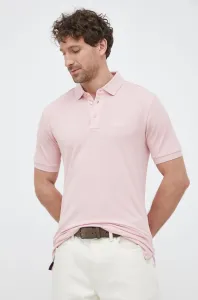 Bavlnené polo tričko Joop! ružová farba, jednofarebné #8919285