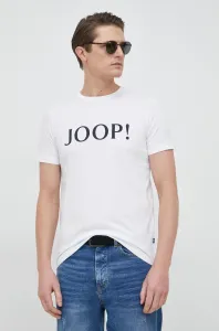 Bavlnené tričko Joop! biela farba, s potlačou #7522504