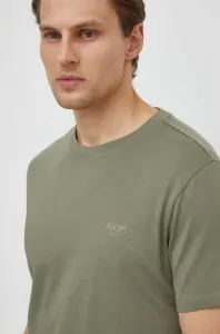 Bavlnené tričko Joop! Alphis pánsky, zelená farba, jednofarebný, 3002774610011150