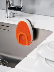 Sada hubiek s dávkovačom saponátu JOSEPH JOSEPH Soapy-Sponge ™, oranžová