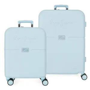 JOUMMA BAGS - Sada luxusných ABS cestovných kufrov 70cm/55cm PEPE JEANS ACCENT Azul, 7699534