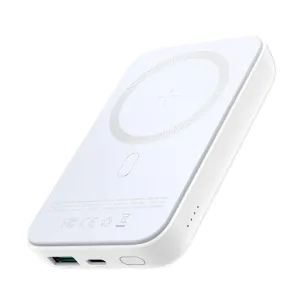 Joyroom PowerBanka 10000mAh 20W Power Delivery Quick Charge, magnetická bezdrôtová Qi nabíjačka, 15W pre iPhone MagSafe, biela (JR-W020 white) #1874666