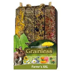 JR Farm Farmy's Grainless XXL tyčinky pro hlodavce - 2 x 4 ks