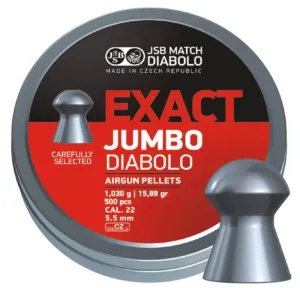 Diabolky Exact Jumbo 5.5 mm JSB® / 500 ks (Farba: Viacfarebná)