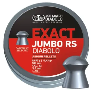 Diabolky Exact Jumbo RS 5.52 mm JSB® / 500 ks (Farba: Viacfarebná)