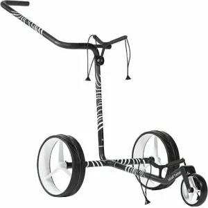 Jucad Carbon Zebra 3-Wheel White/Black Matt Manuálny golfový vozík