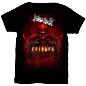 Judas Priest Tričko Epitaph Red Horns Muži Black M #283908
