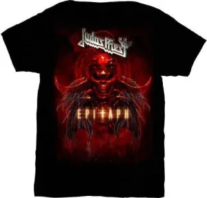 Judas Priest Tričko Epitaph Red Horns Muži Black M