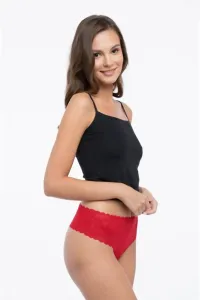 Červené čipkované tango nohavičky Bellie Maxi #7449125