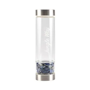 Jungle Way Dizajnová sklenená fľaša s Lapis lazuli 480 ml