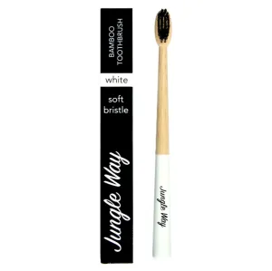 Jungle Way Bamboo Toothbrush Soft Bristle bambusová zubná kefka White 1 ks
