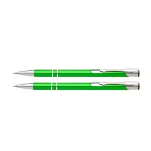 JUNIOR - Sada kovovej mechanickej ceruzky a guľôčkového pera ORIN,svetlo zelená