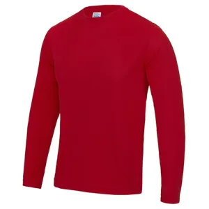 Just Cool Pánske športové tričko s dlhým rukávom Cool T - Ohnivo červená | M #5325009