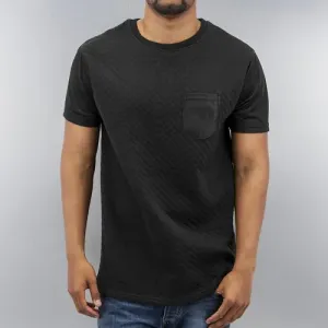 Just Rhyse Quilted T-Shirt Black - Size:S