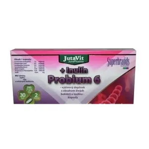 JutaVit Probium 6 + Inulín na podporu normálnej rovnováhy črevnej flóry, cps 1x15 ks