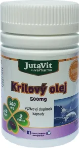 JutaVit Krilový olej 500 mg prírodný výživový doplnok, 60ks