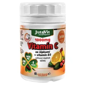 JutaVit Vitamín C 1000 mg + D3 400 IU + zinok 15mg tbl s extraktom zo šípok 25 mg, s postupným uvoľňovaním 1x100 ks