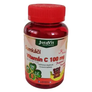 JutaVit Gumkáči Vitamín C 100 mg Kids tbl (gumené medvedíky) 1x60 ks