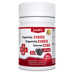 JutaVit Organický Zinok 25 mg tbl 1x100 ks