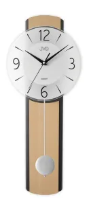 Drevené sklenené kyvadlové hodiny JVD NS22017/68, 60cm #8211077