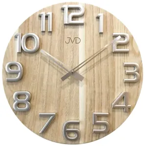 Nástenné hodiny drevené JVD HT97.2, 40cm