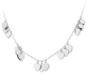 JVD Strieborný náhrdelník so srdiečkami SVLN0181XH20045