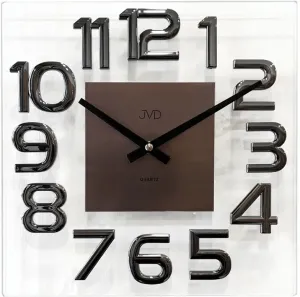 Nástenné sklenené hodiny JVD HT110.2, 32cm