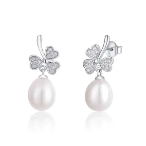 Strieborné náušnice JwL Luxury Pearls