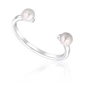 JwL Luxury Pearls Minimalistický prsteň s pravými perlami JL0761