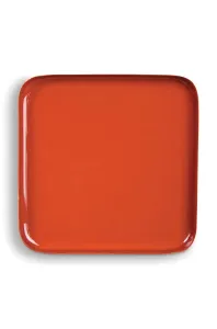 &k amsterdam Dekoračný tanier Square Red