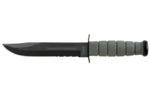 Nôž s pevnou čepeľou KA-BAR® Fighting-Utility Knife foliage green s kombinovaným ostrím #5805054
