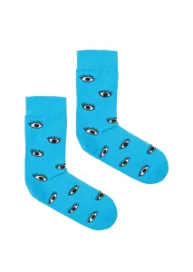 Kabak Unisex's Socks Patterned Blue Eyes #4290615