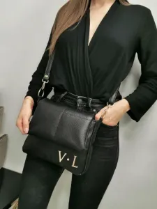 Čierna kabelka na rameno V.L