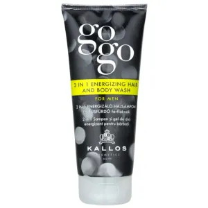 Kallos Posilňujúci sprchový gél 2 v 1 pre mužov GoGo (2-In-1 Energizing Hair And Body Wash For Men) 200 ml