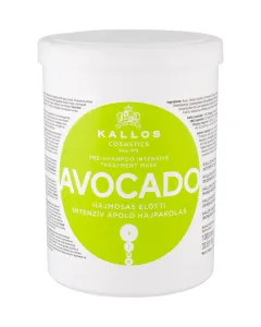 Kallos Cosmetics Avocado 1000 ml maska na vlasy pre ženy na poškodené vlasy; na šedivé vlasy; na zralé vlasy