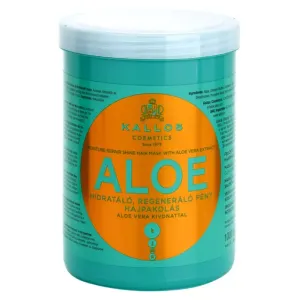 Kallos Aloe Moisture Repair Shine Hair Mask vyživujúca maska pre hebkosť a lesk vlasov 1000 ml