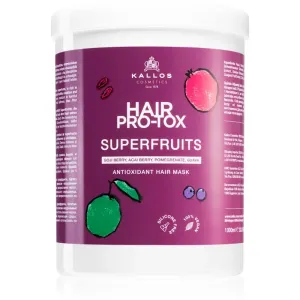 Kallos Cosmetics Hair Pro-Tox Superfruits Antioxidant Hair Mask 1000 ml maska na vlasy pre ženy na poškodené vlasy